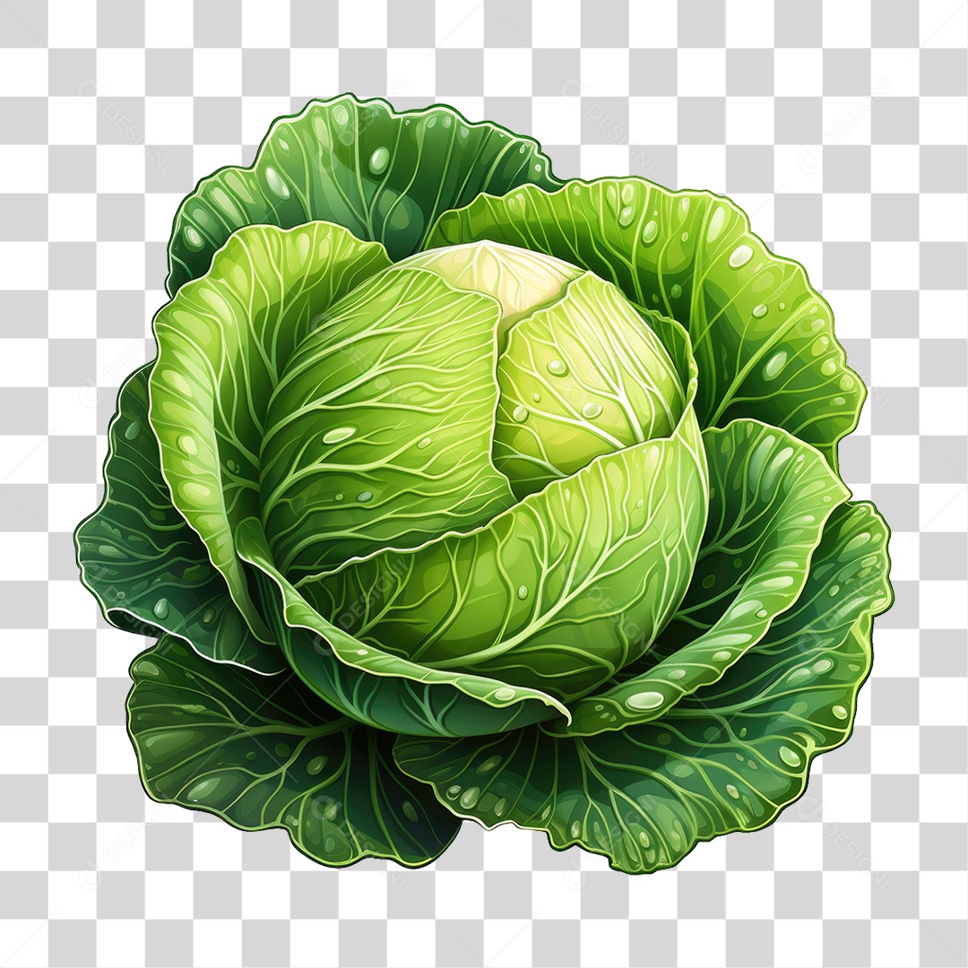 Legumes Repolho PNG Transparente