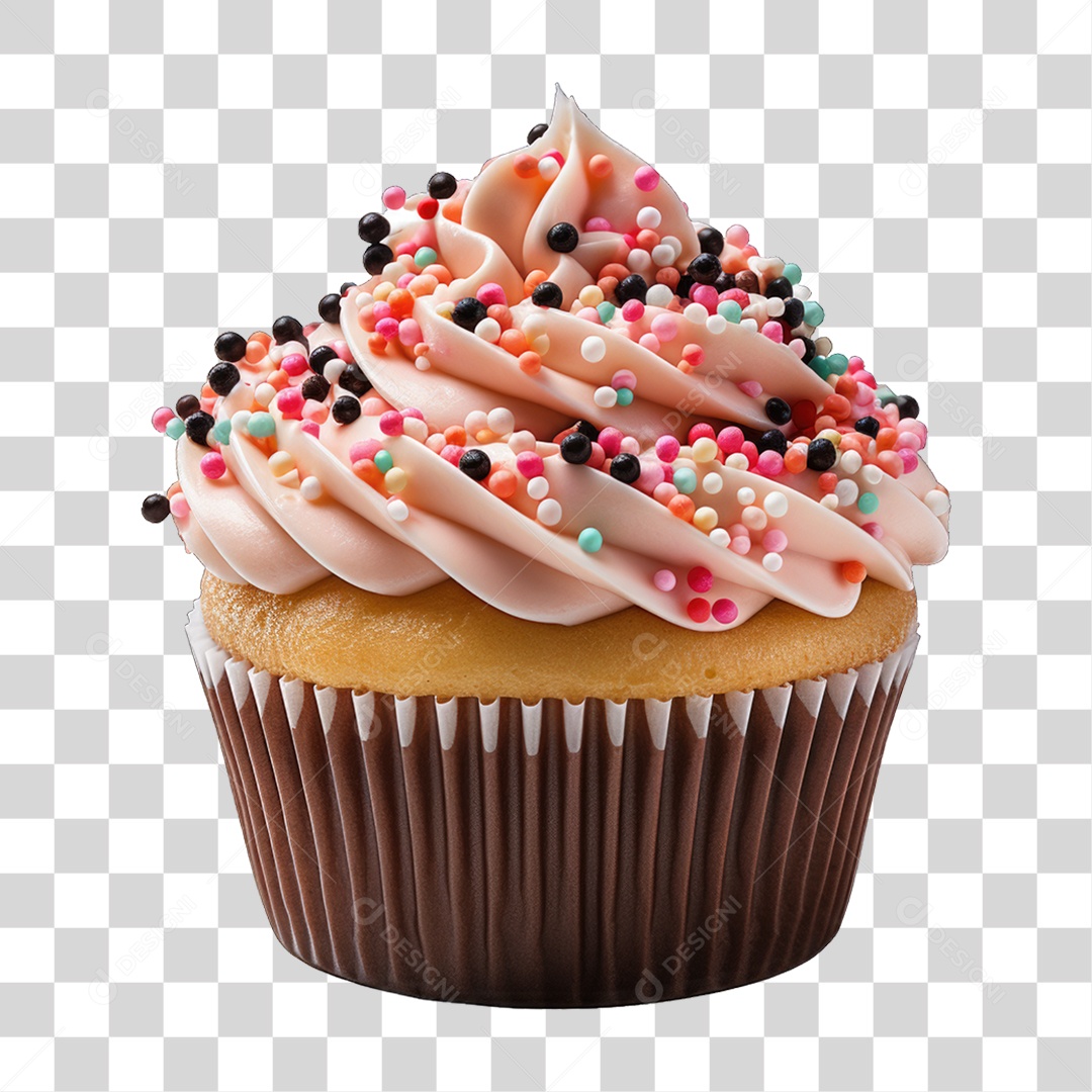 Cupcake Sabores Doces PNG Transparente