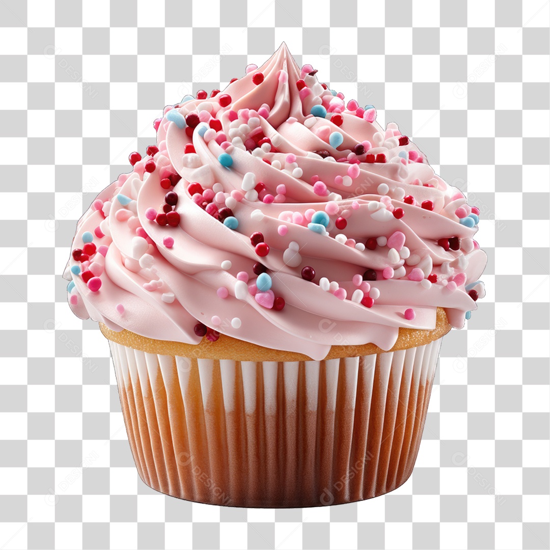 Cupcake Sabores Doces PNG Transparente