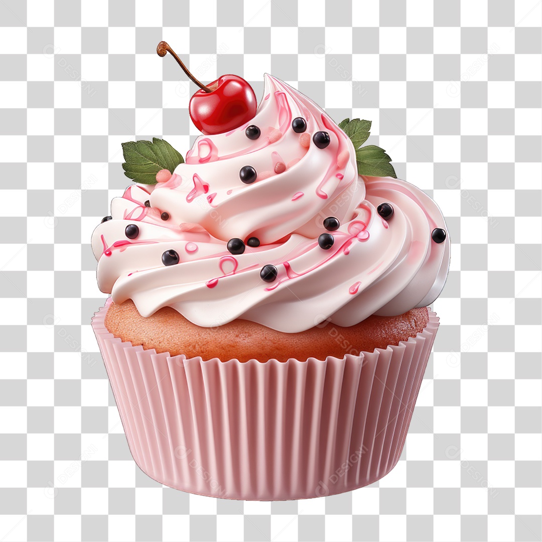 Cupcake Sabores Doces PNG Transparente