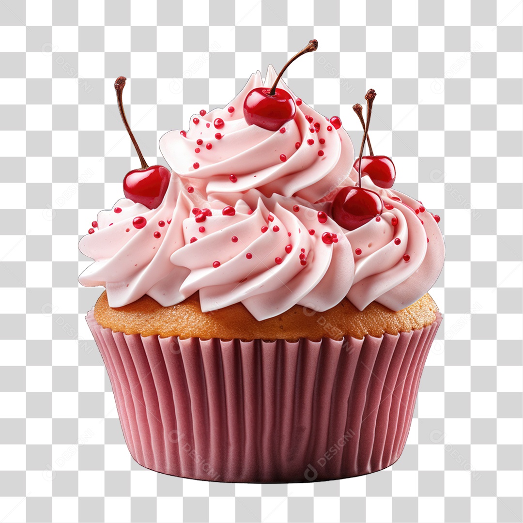 Cupcake Sabores Doces PNG Transparente