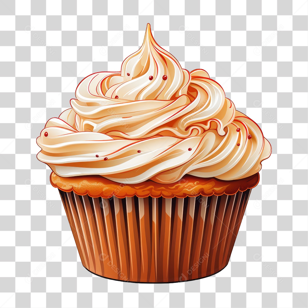 Cupcake Sabores Doces PNG Transparente