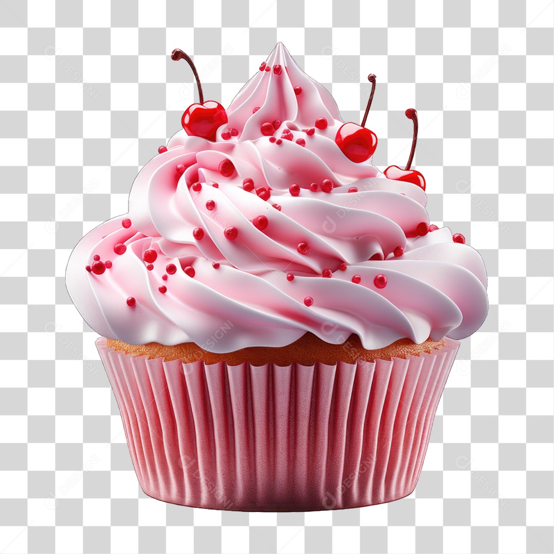 Cupcake Sabores Doces PNG Transparente