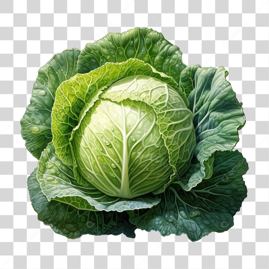 Legumes Repolho PNG Transparente