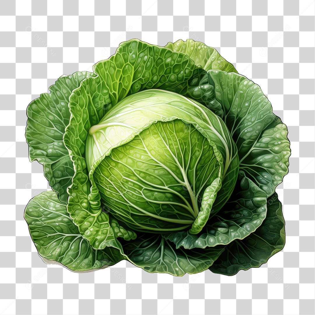 Legumes Repolho PNG Transparente