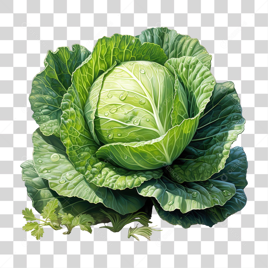 Legumes Repolho PNG Transparente
