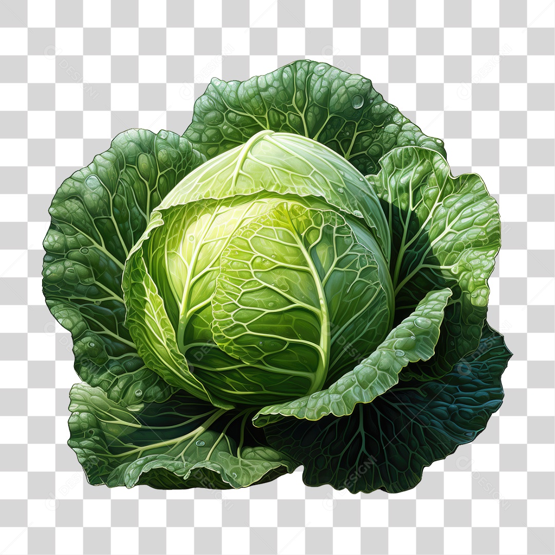 Legumes Repolho PNG Transparente