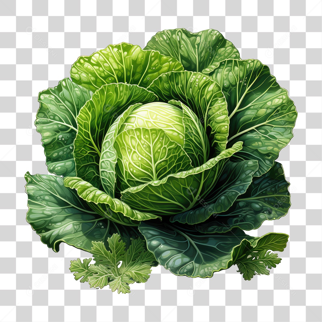Legumes Repolho PNG Transparente