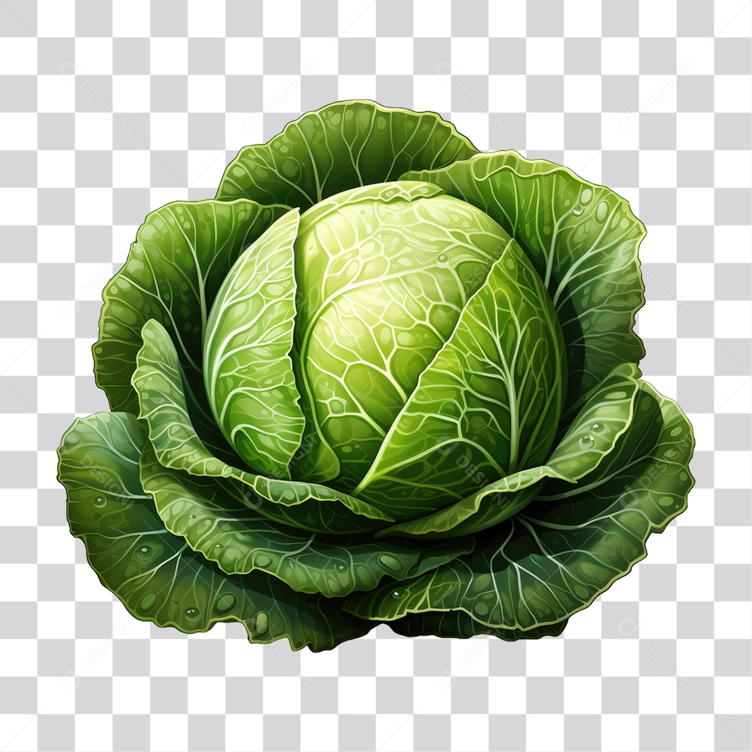 Legumes Repolho PNG Transparente