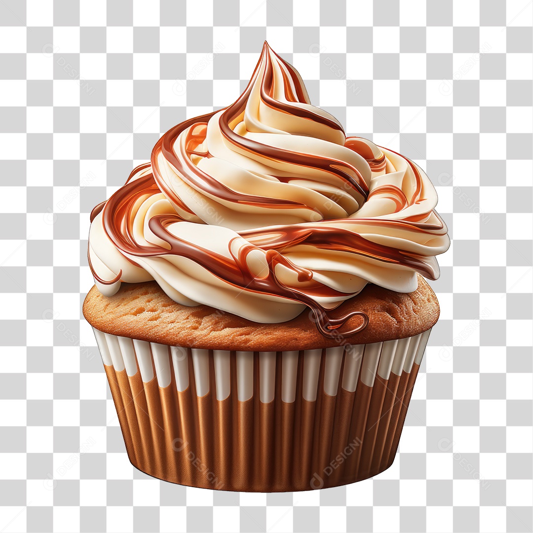 Cupcake Sabores Doces PNG Transparente