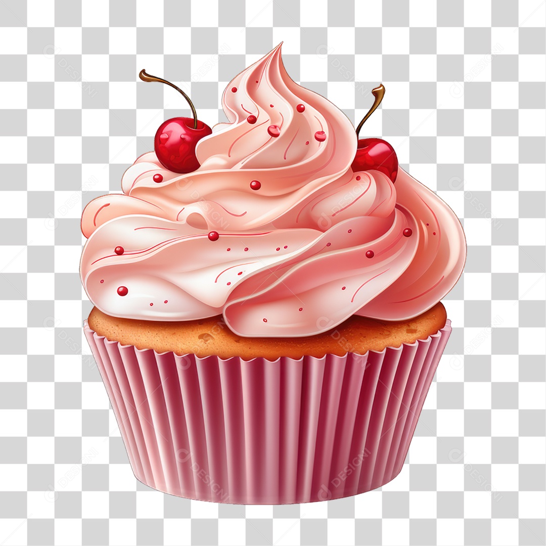 Cupcake Sabores Doces PNG Transparente