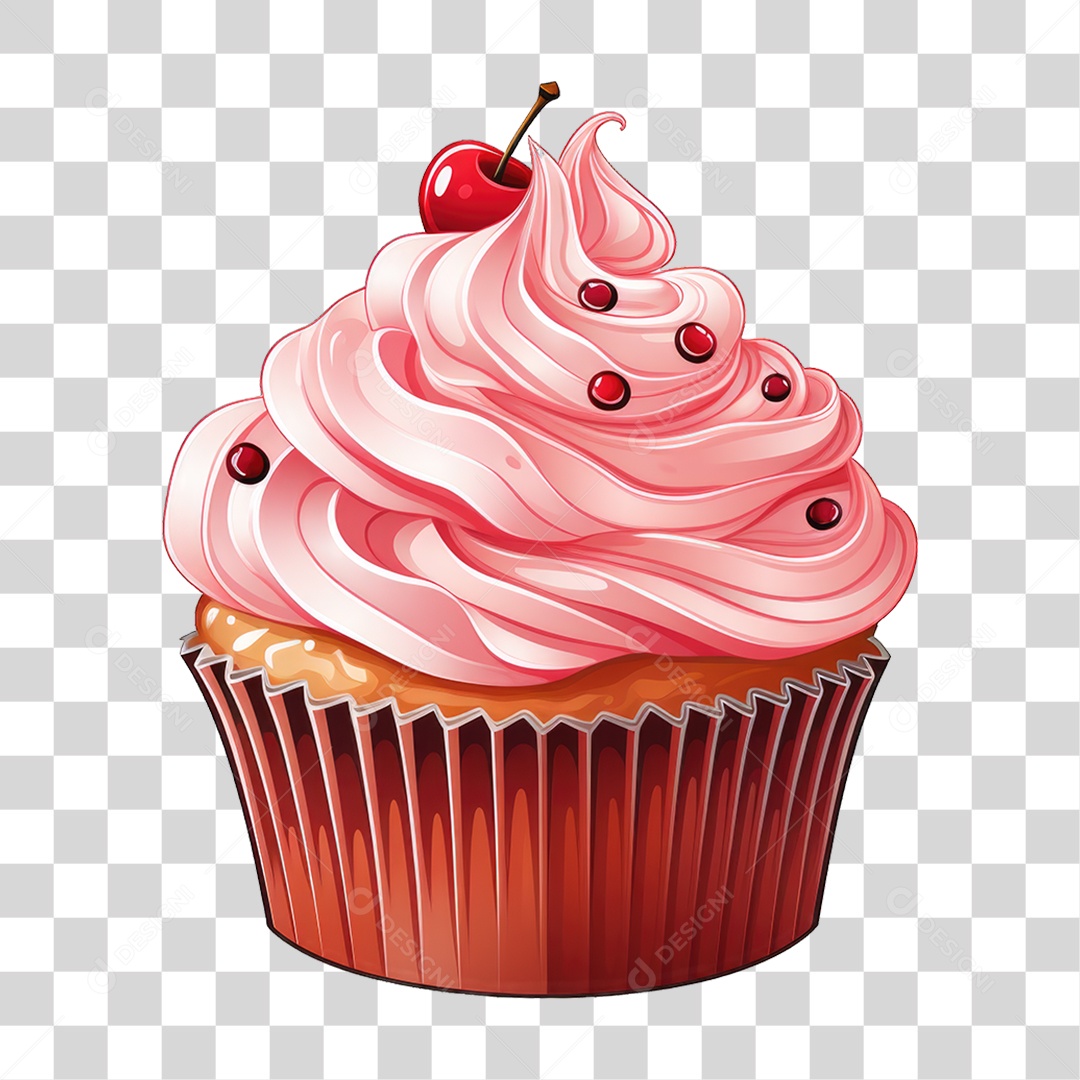 Cupcake Sabores Doces PNG Transparente