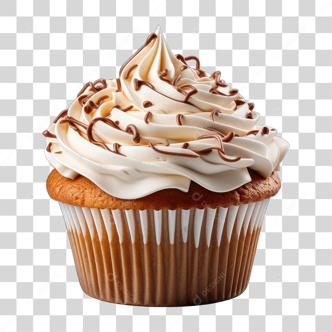 Cupcake Sabores Doces PNG Transparente
