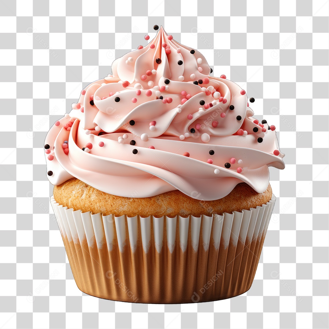 Cupcake Sabores Doces PNG Transparente