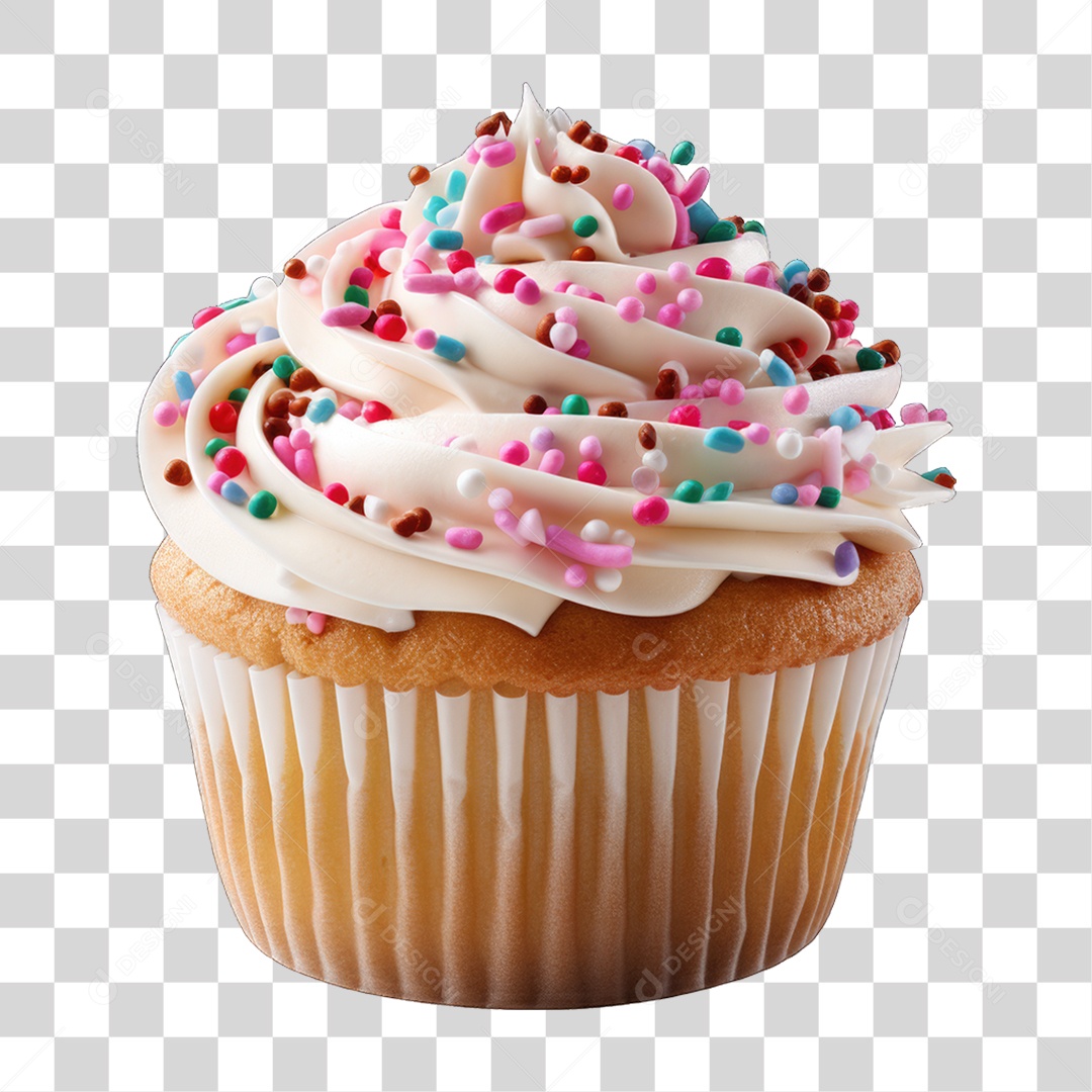 Cupcake Sabores Doces PNG Transparente