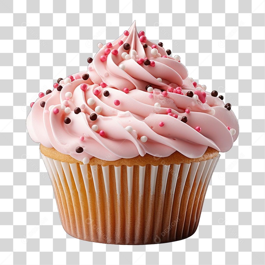 Cupcake Sabores Doces PNG Transparente