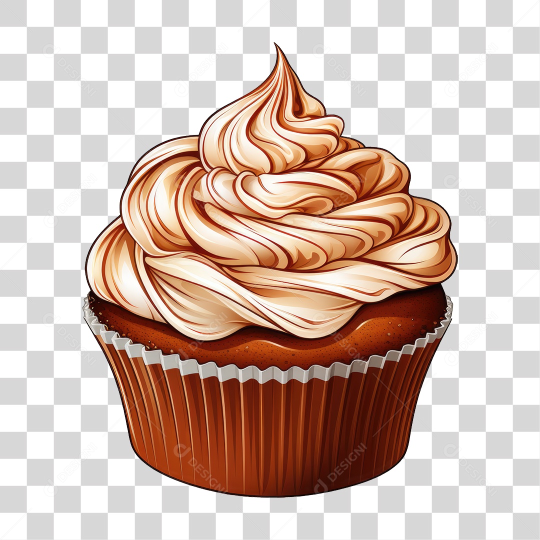 Cupcake Sabores Doces PNG Transparente