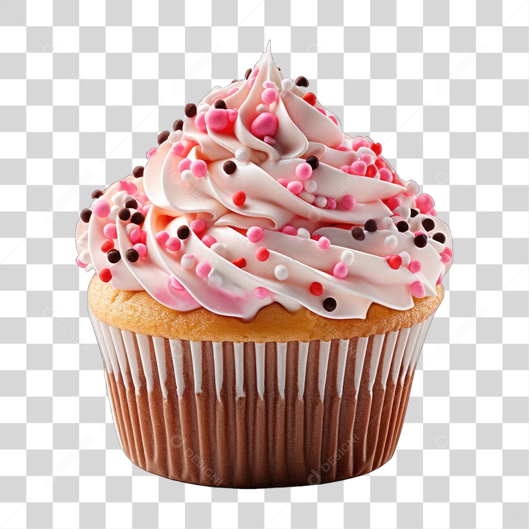 Cupcake Sabores Doces PNG Transparente