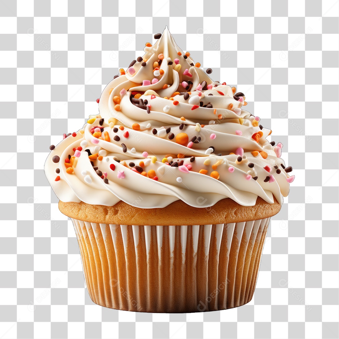 Cupcake Sabores Doces PNG Transparente