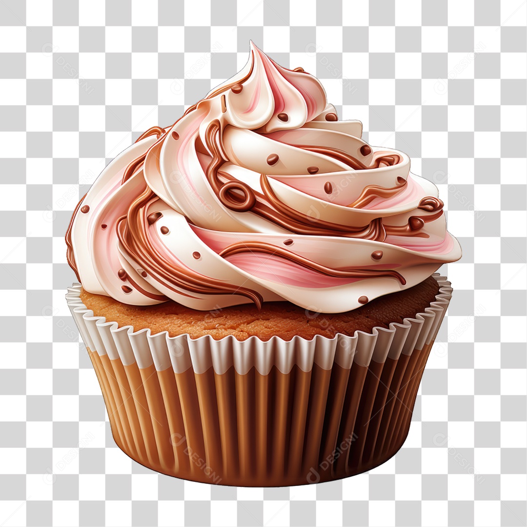 Cupcake Sabores Doces PNG Transparente