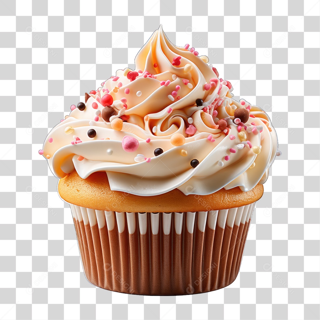 Cupcake Sabores Doces PNG Transparente