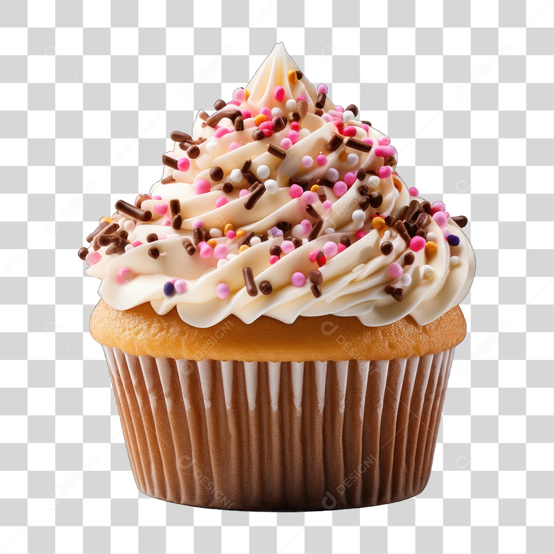 Cupcake Sabores Doces PNG Transparente