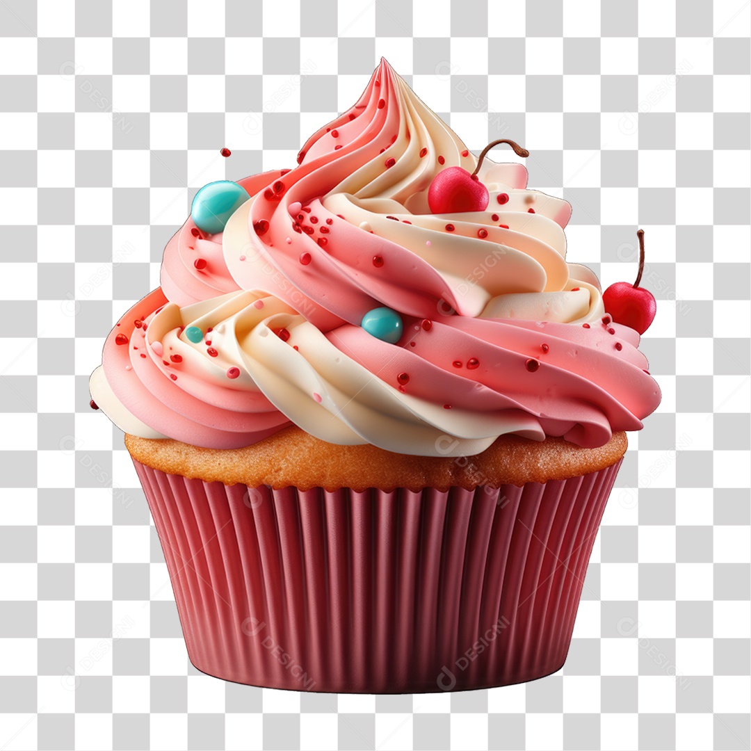 Cupcake Sabores Doces PNG Transparente