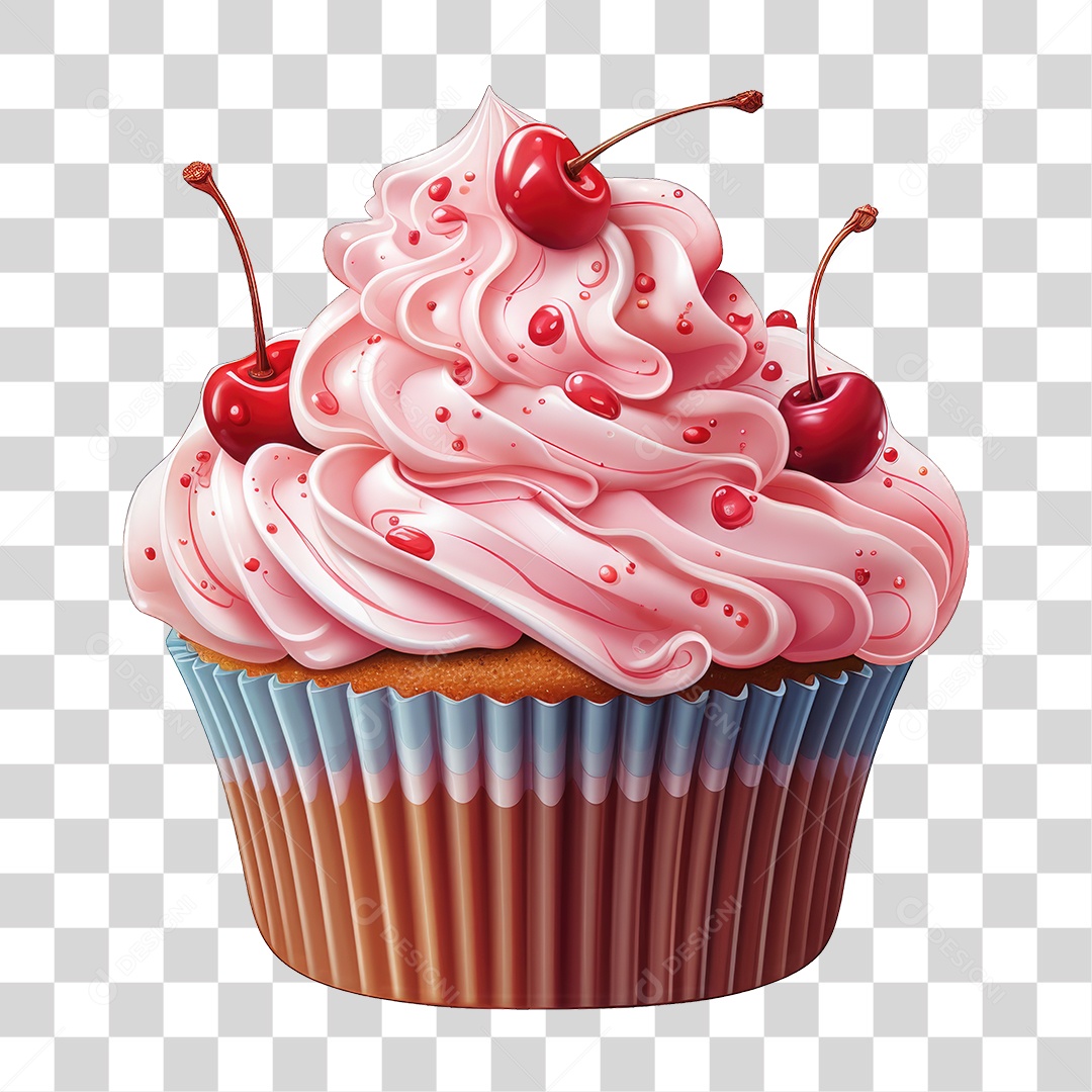Cupcake Sabores Doces PNG Transparente