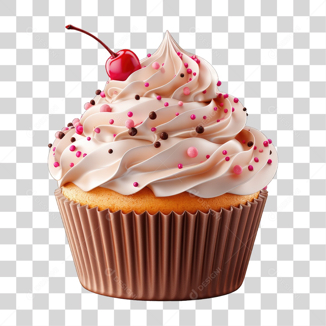 Cupcake Sabores Doces PNG Transparente