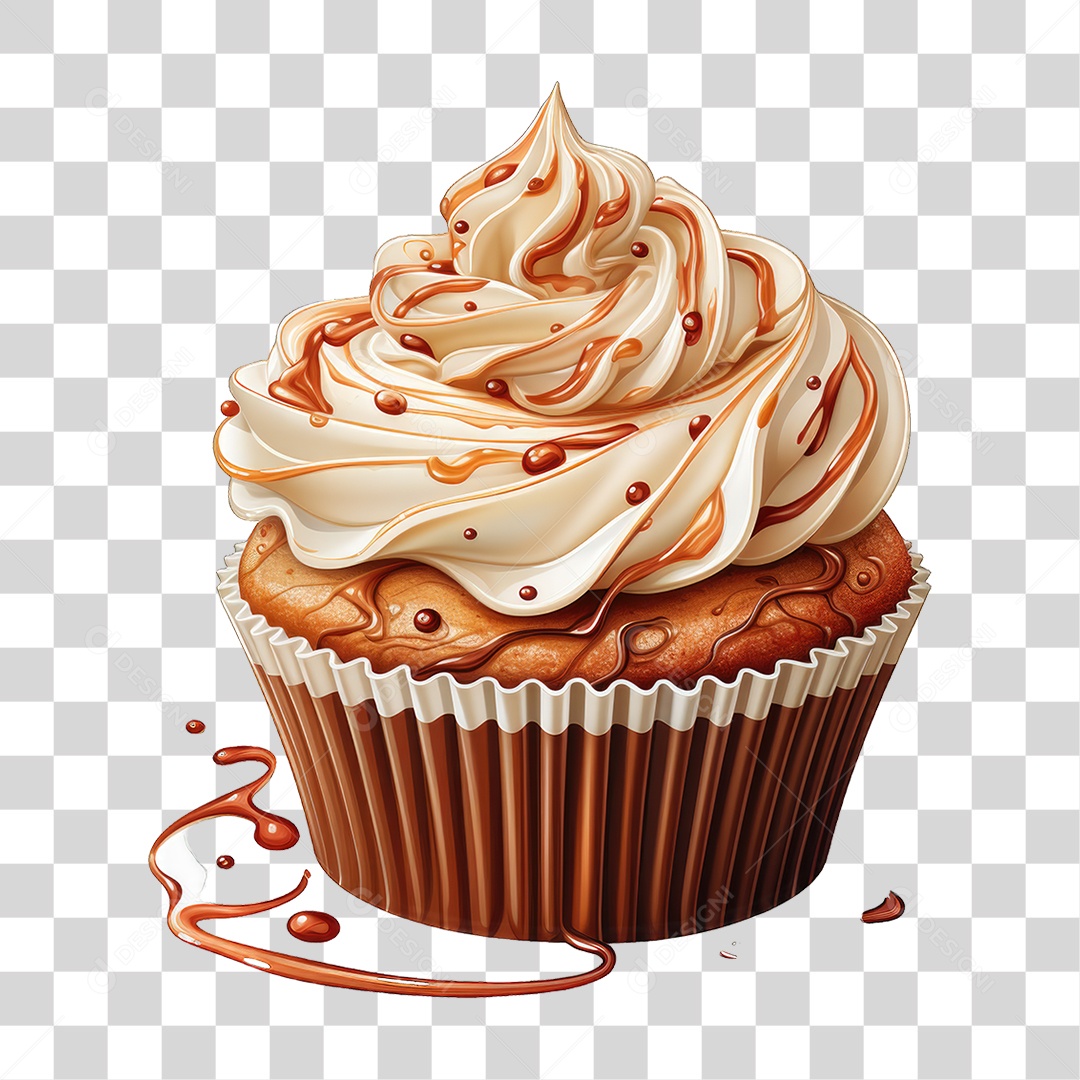 Cupcake Sabores Doces PNG Transparente