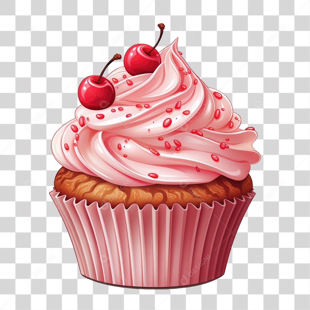 Cupcake Sabores Doces PNG Transparente