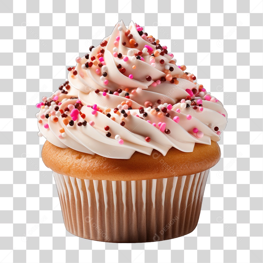 Cupcake Sabores Doces PNG Transparente