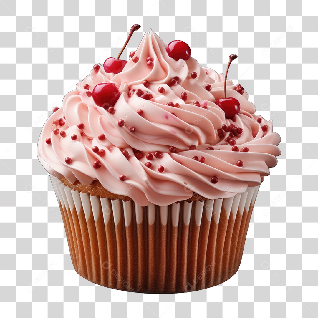 Cupcake Sabores Doces PNG Transparente