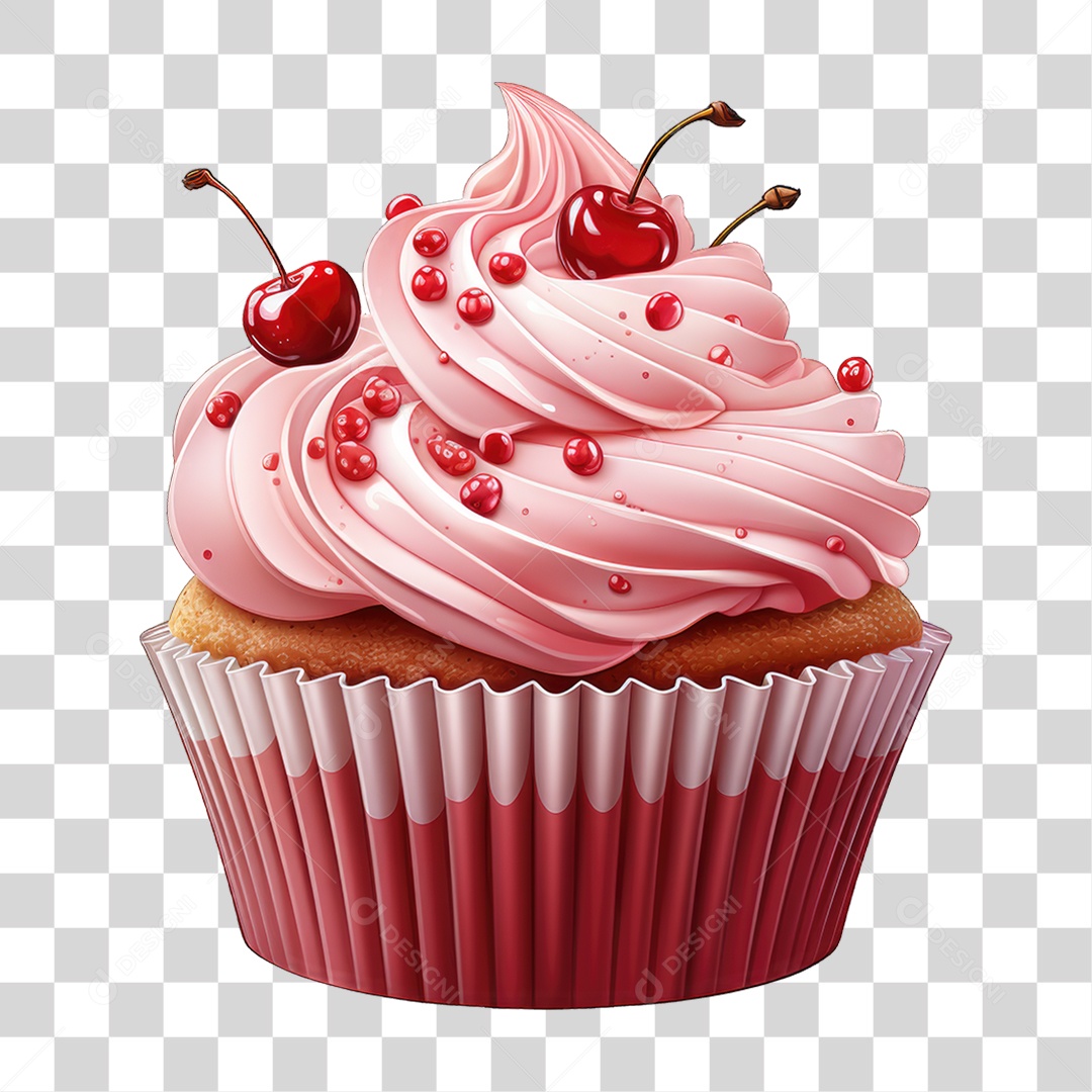 Cupcake Sabores Doces PNG Transparente