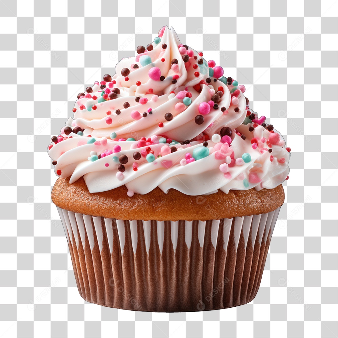 Cupcake Sabores Doces PNG Transparente