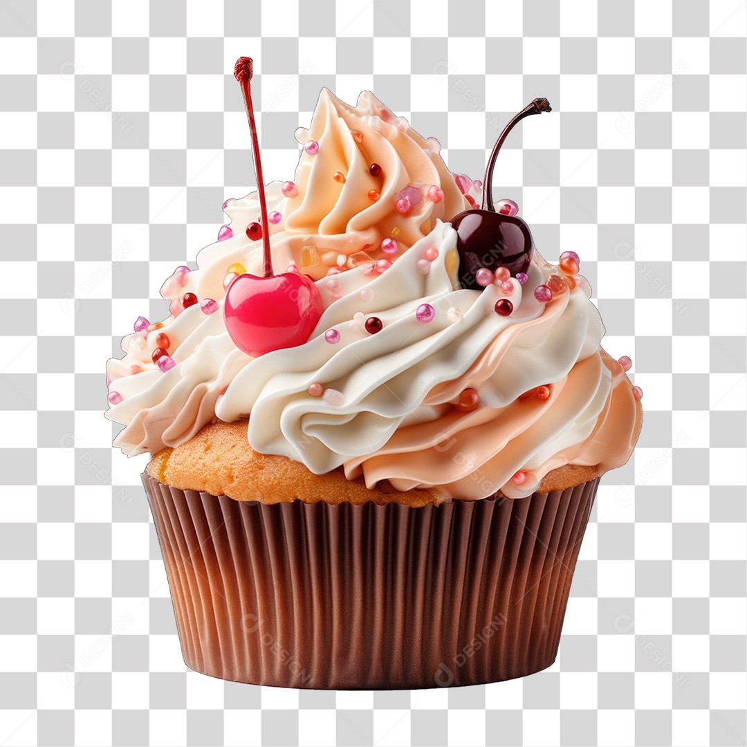 Cupcake Sabores Doces PNG Transparente