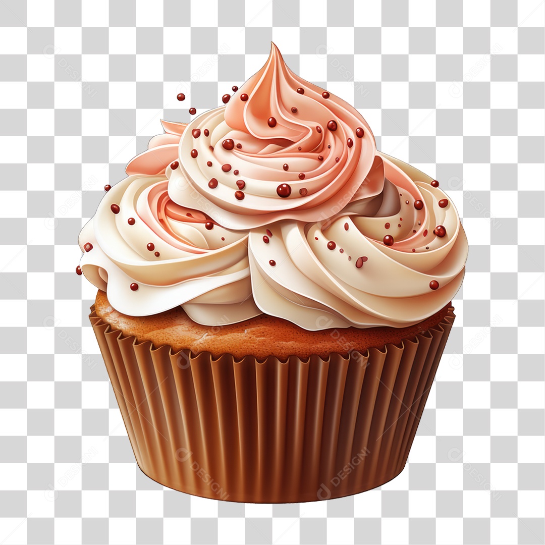 Cupcake Sabores Doces PNG Transparente