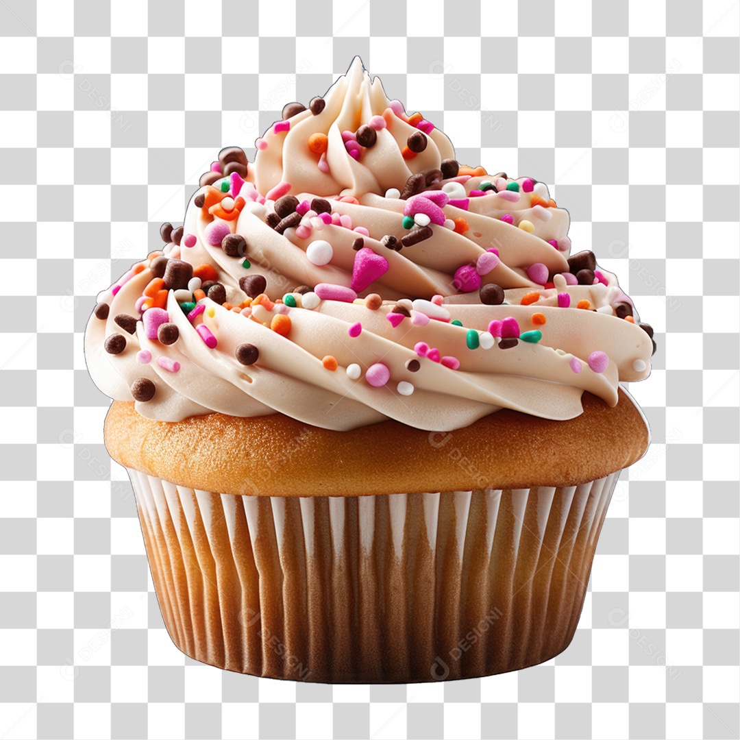 Cupcake Sabores Doces PNG Transparente
