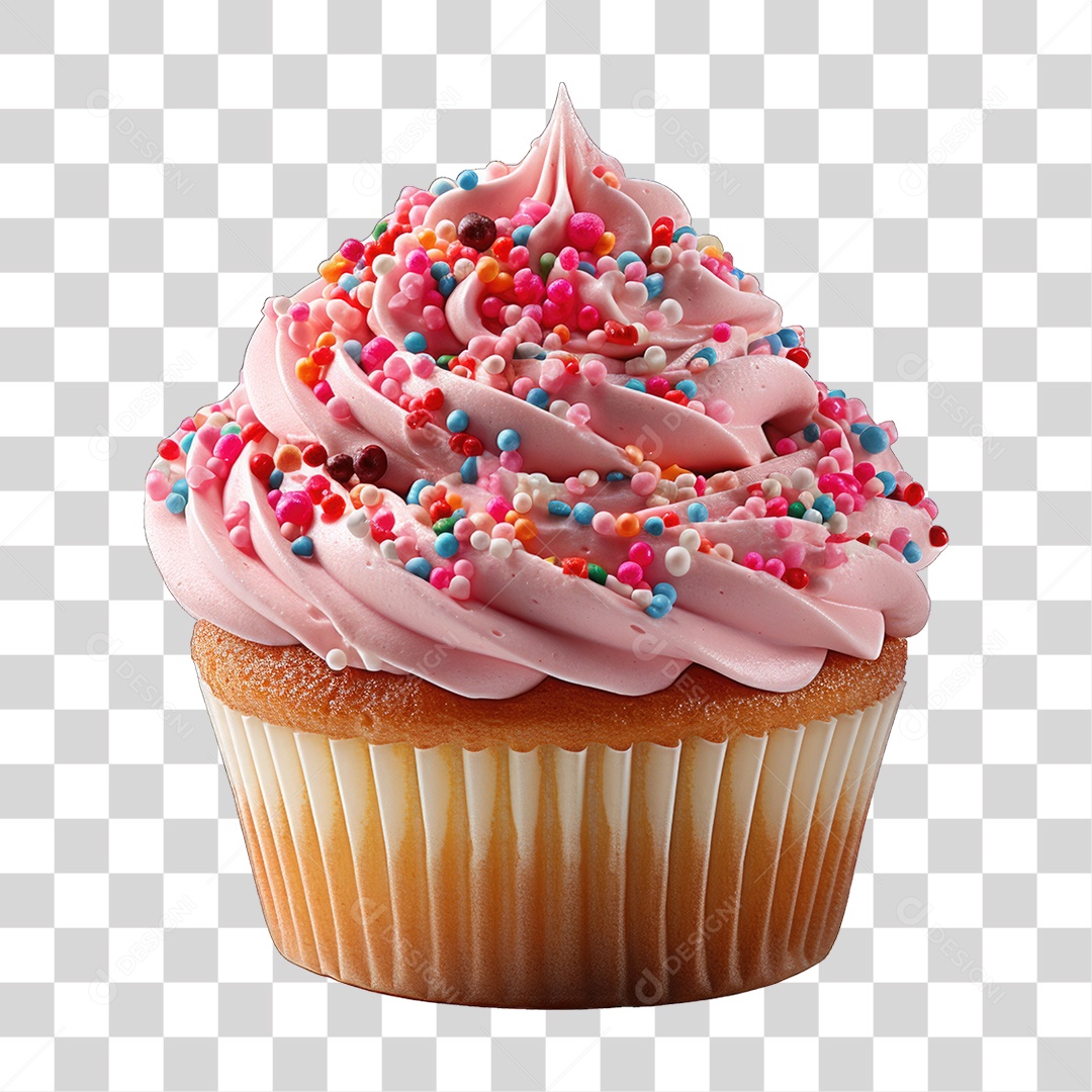 Cupcake Sabores Doces PNG Transparente
