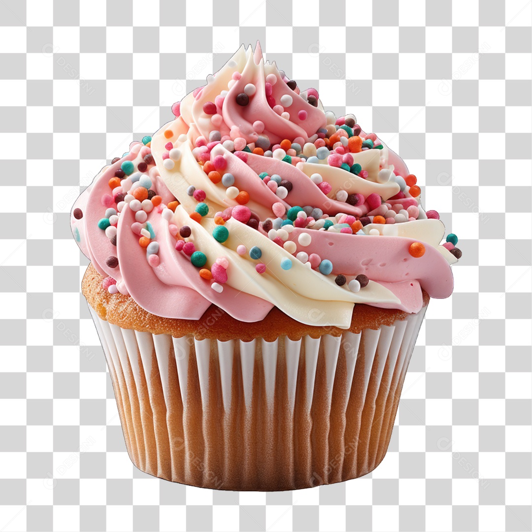 Cupcake Sabores Doces PNG Transparente