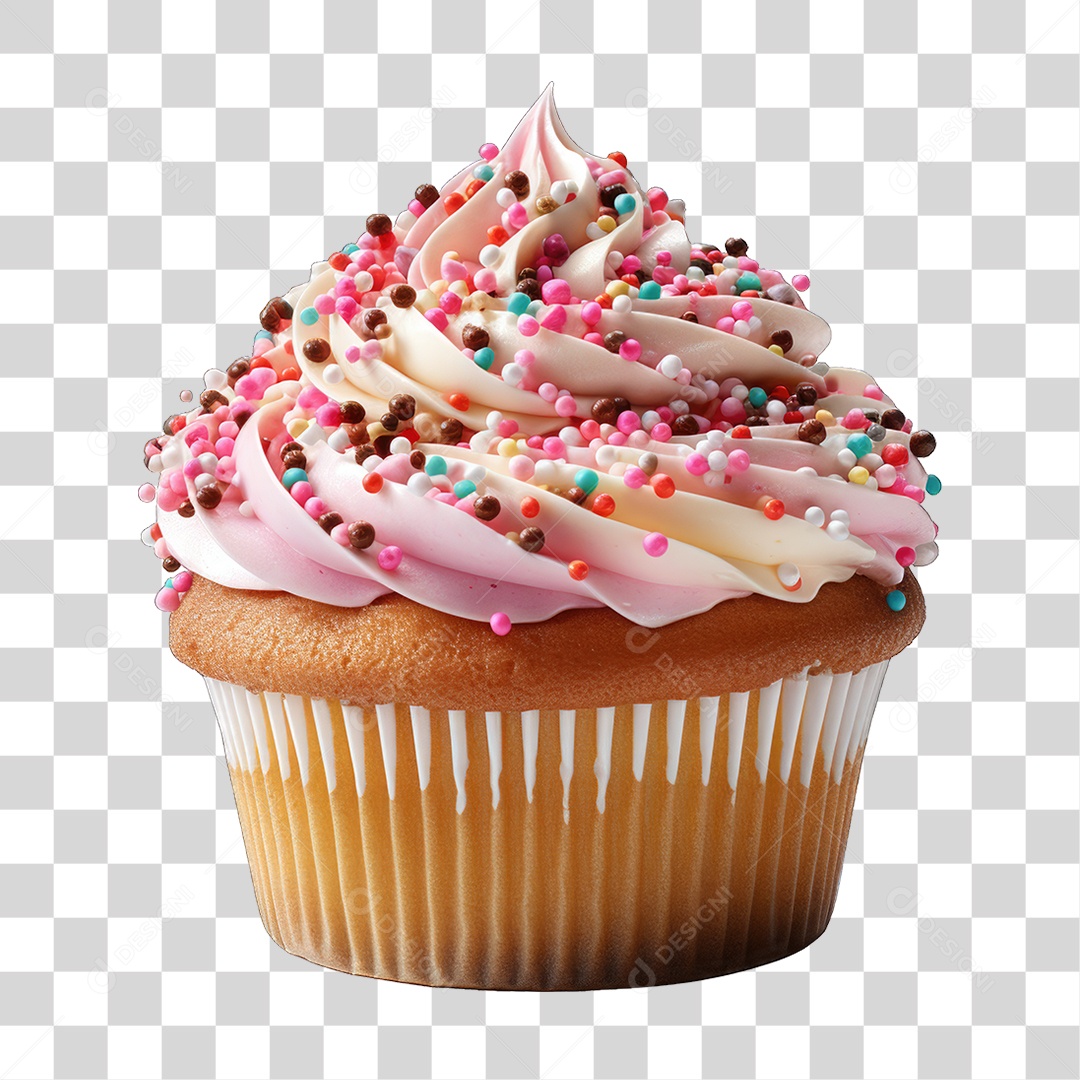 Cupcake Sabores Doces PNG Transparente