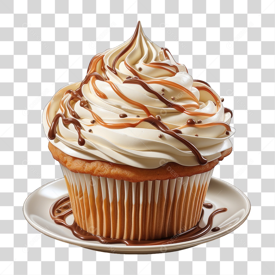 Cupcake Sabores Doces PNG Transparente