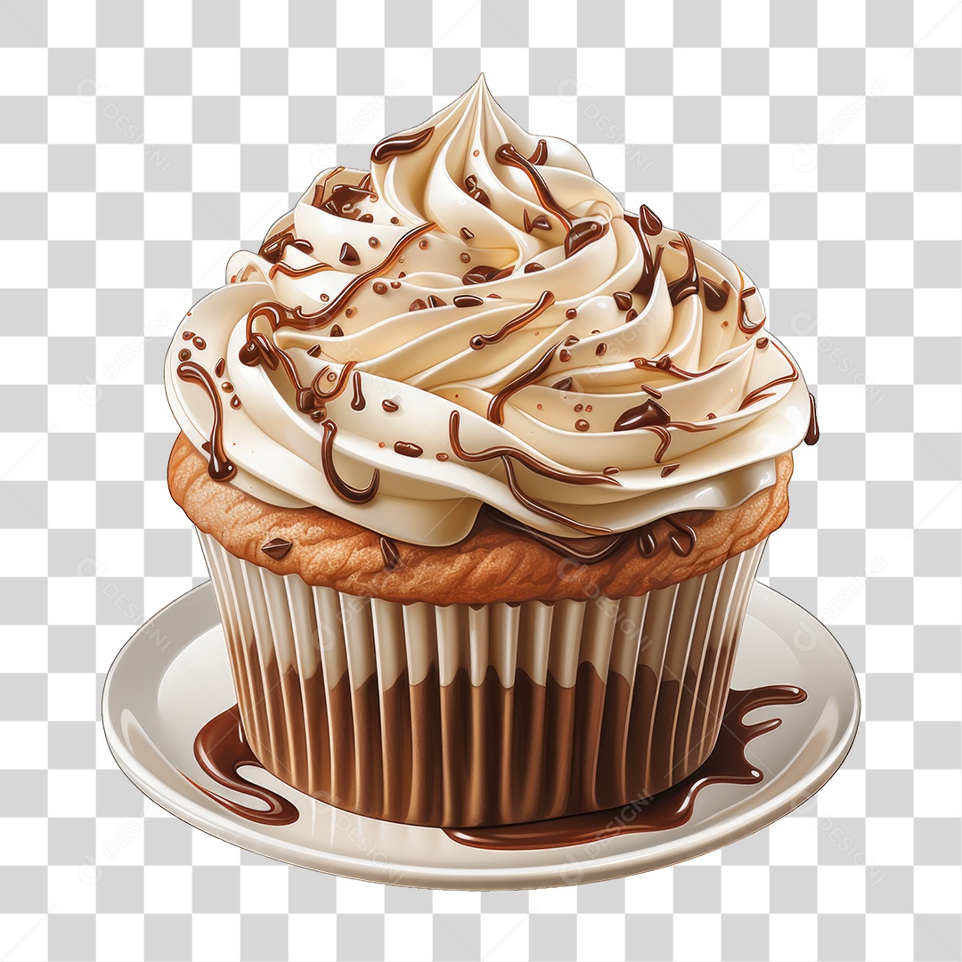 Cupcake Sabores Doces PNG Transparente