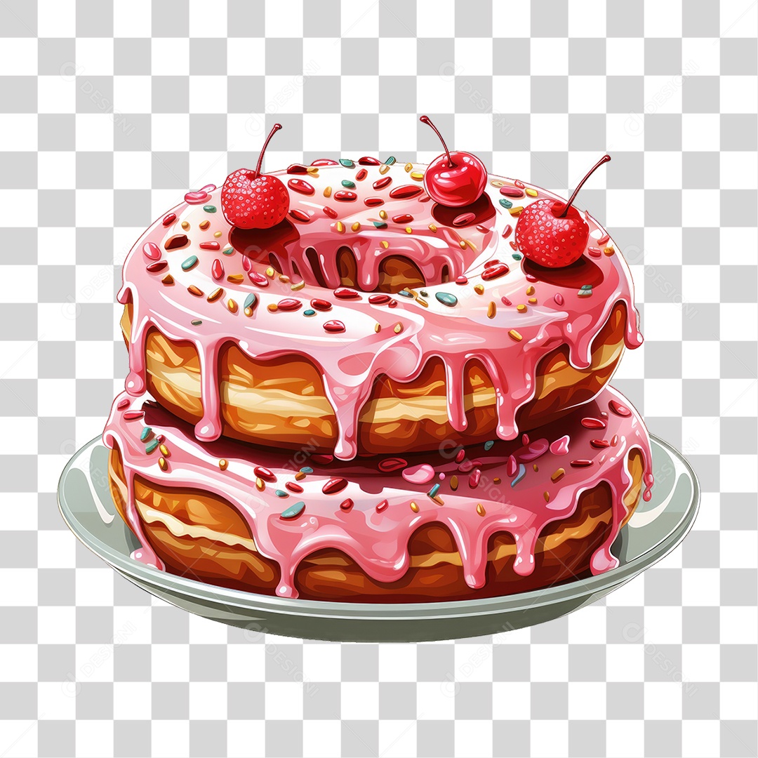Rosca Donut PNG Transparente