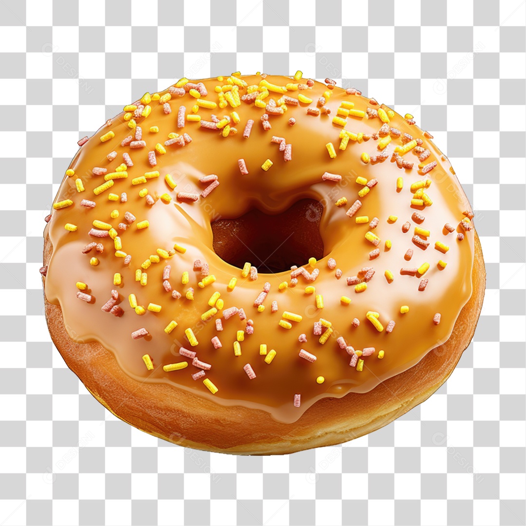 Rosca Donut com Chocolate PNG Transparente