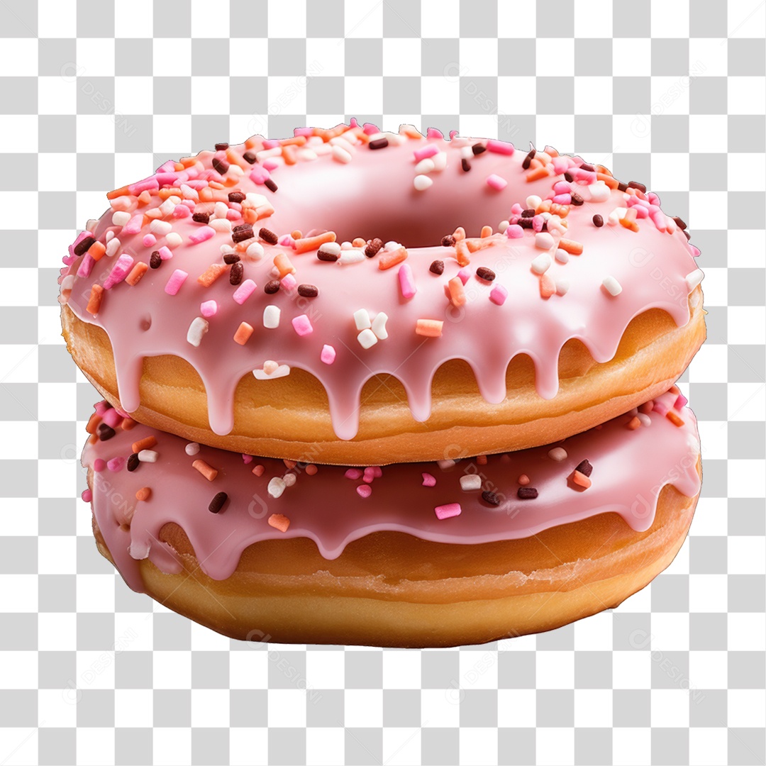 Rosca Donut com Chocolate PNG Transparente