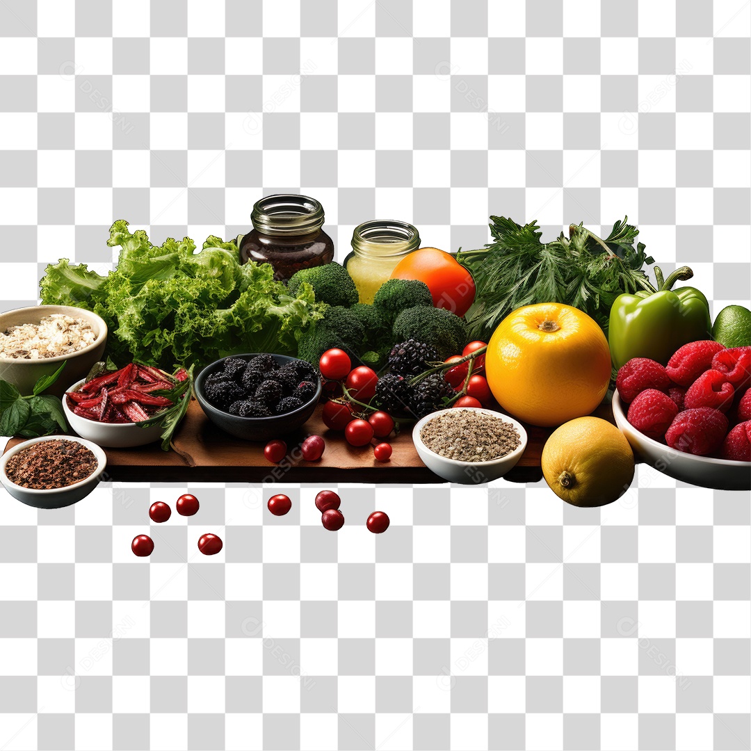 Frutas Legumes Verduras PNG Transparente