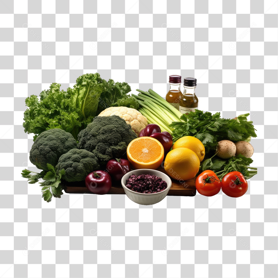 Frutas Legumes Verduras PNG Transparente