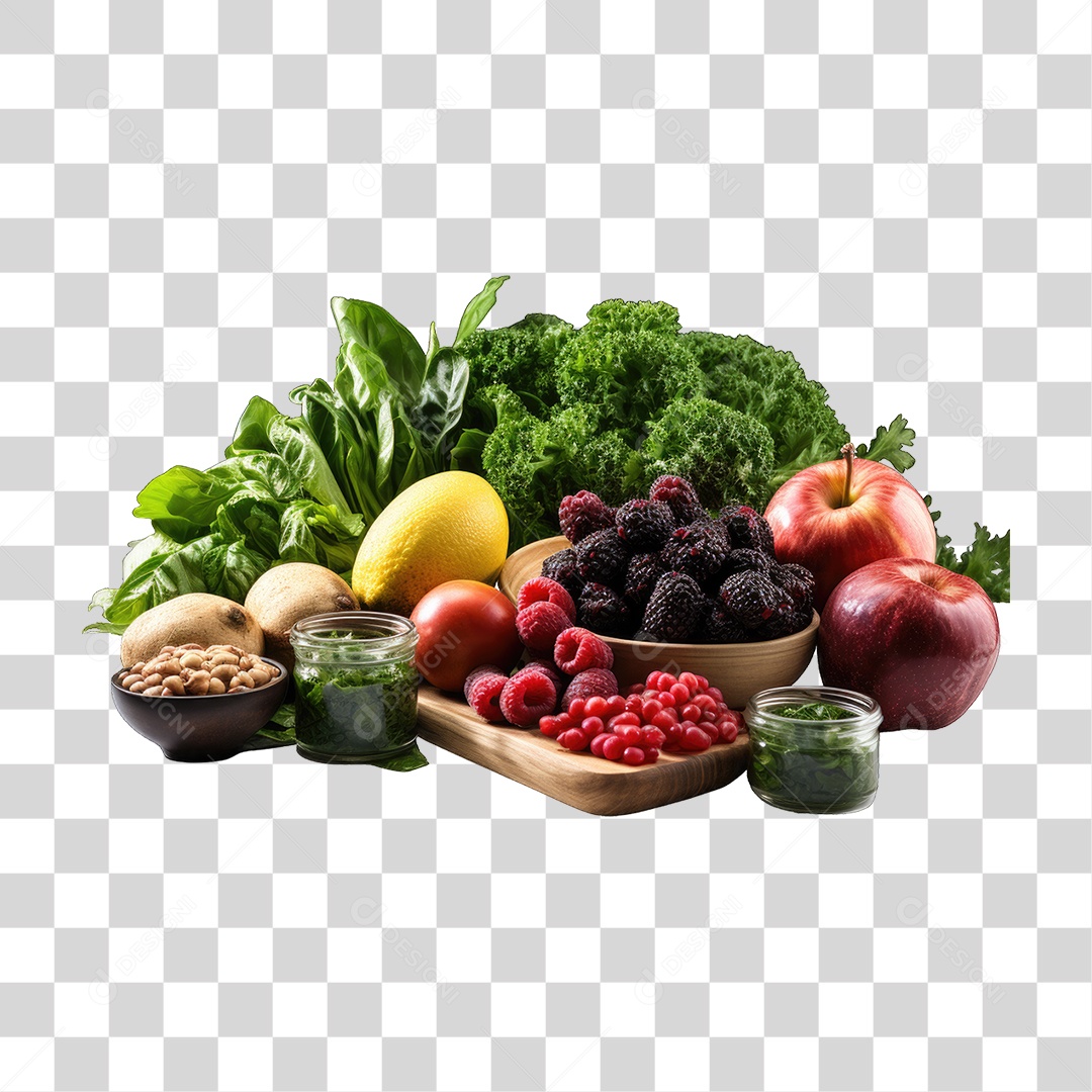 Frutas Legumes Verduras PNG Transparente