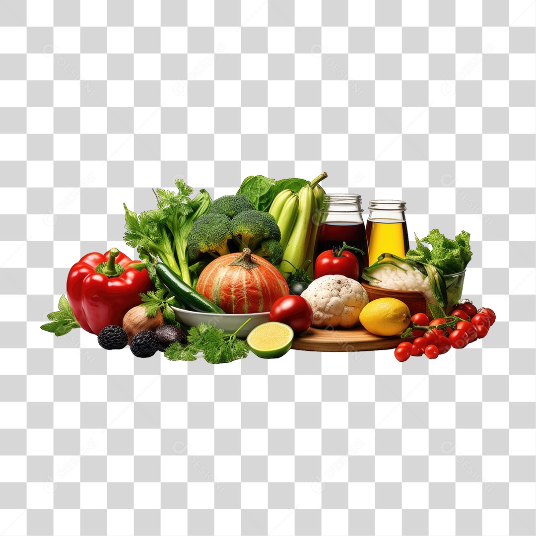 Frutas Legumes Verduras PNG Transparente